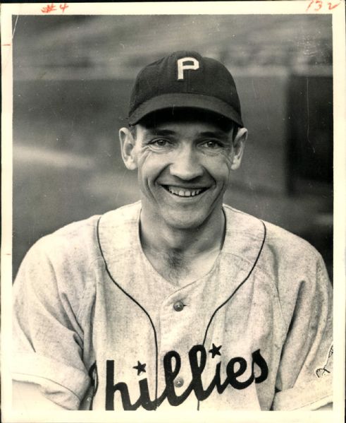 1944-45 Coaker Triplett Philadelphia Phillies "The Sporting News Collection Archives" Original 8" x 10" Photo (Sporting News Collection Hologram/MEARS Photo LOA)