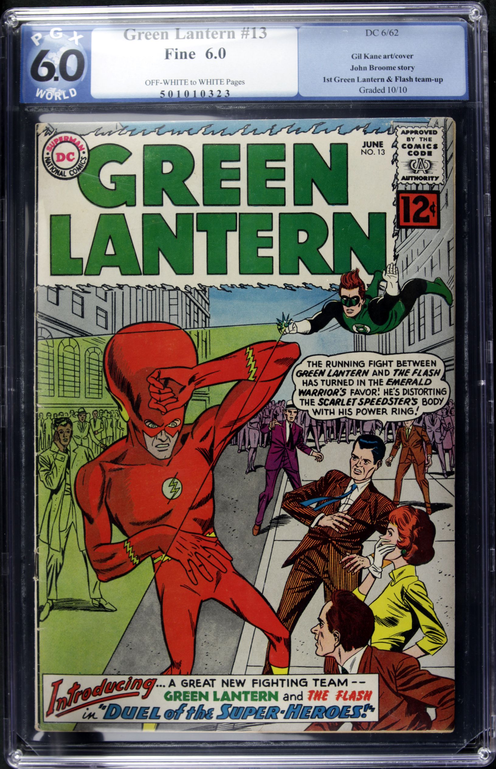 Lot Detail - 1962 Green Lantern #13 DC Comics (PGX 6.0 Fine) Gil Kane ...