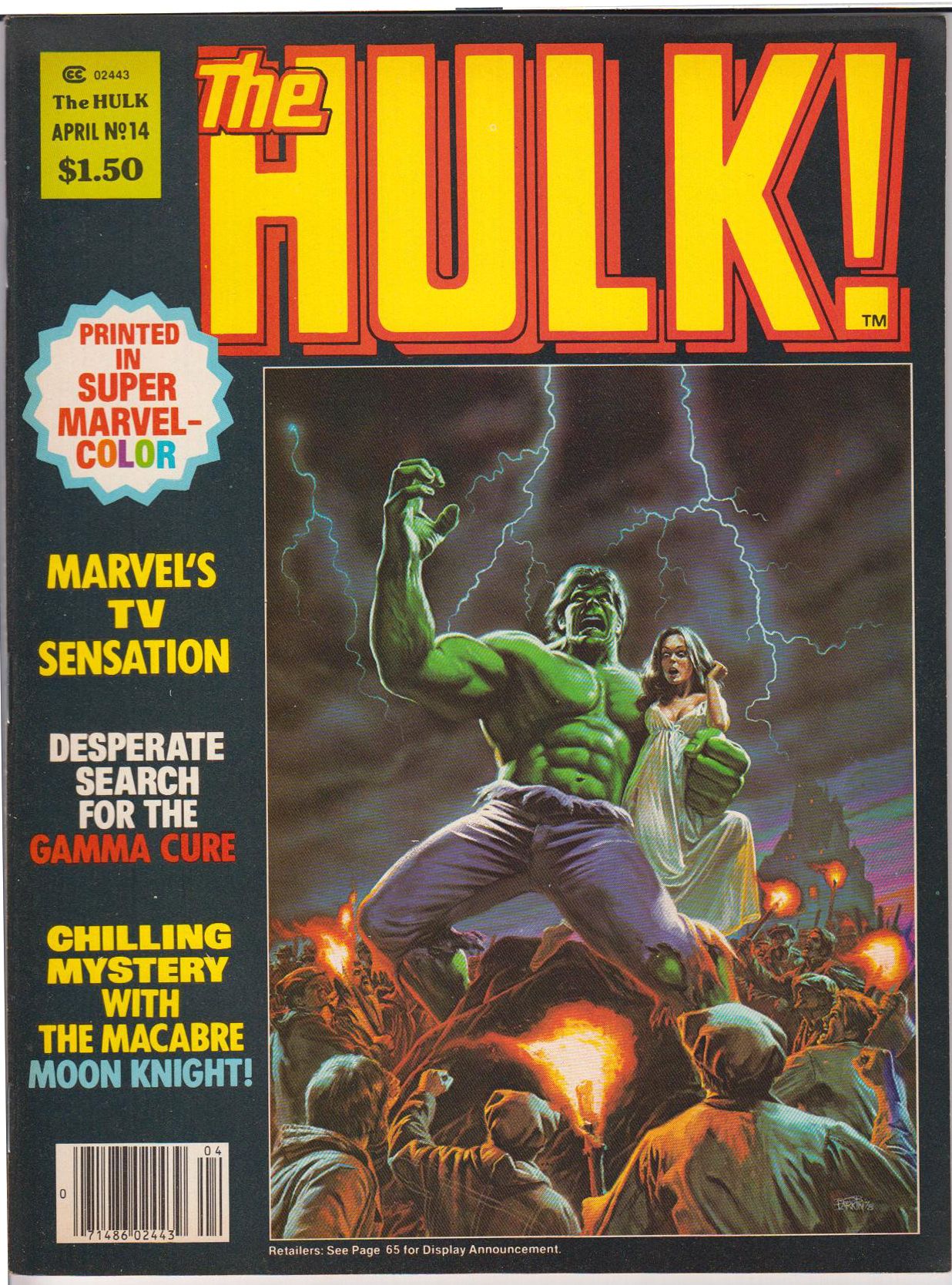 The Hulk Magazine #11 Larkin Cover on sale 1978