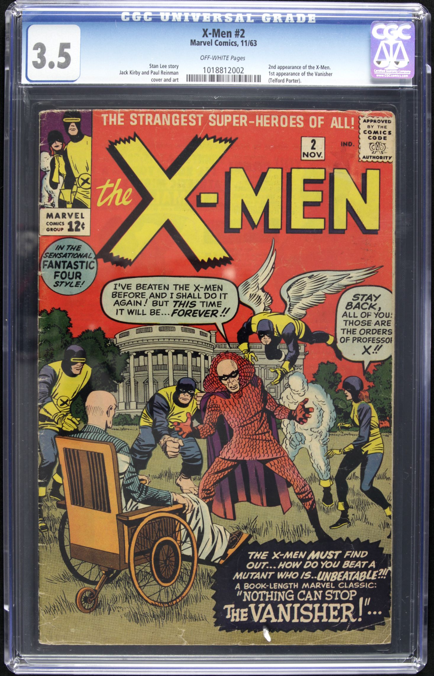 Lot Detail - 1963 X-Men #2 Marvel Comics (CGC Universal 3.5) Stan Lee ...