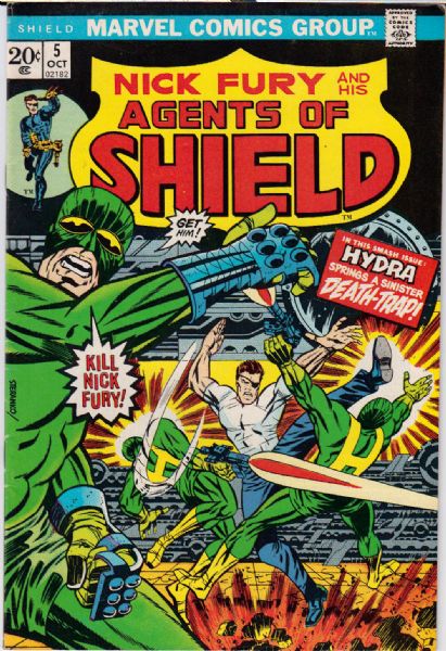 1971-72 Nick Fury, Agent of Shield #1-2 5 & 16-18 Marvel Comics Very Good/Very Fine (MEARS Auction LOA)