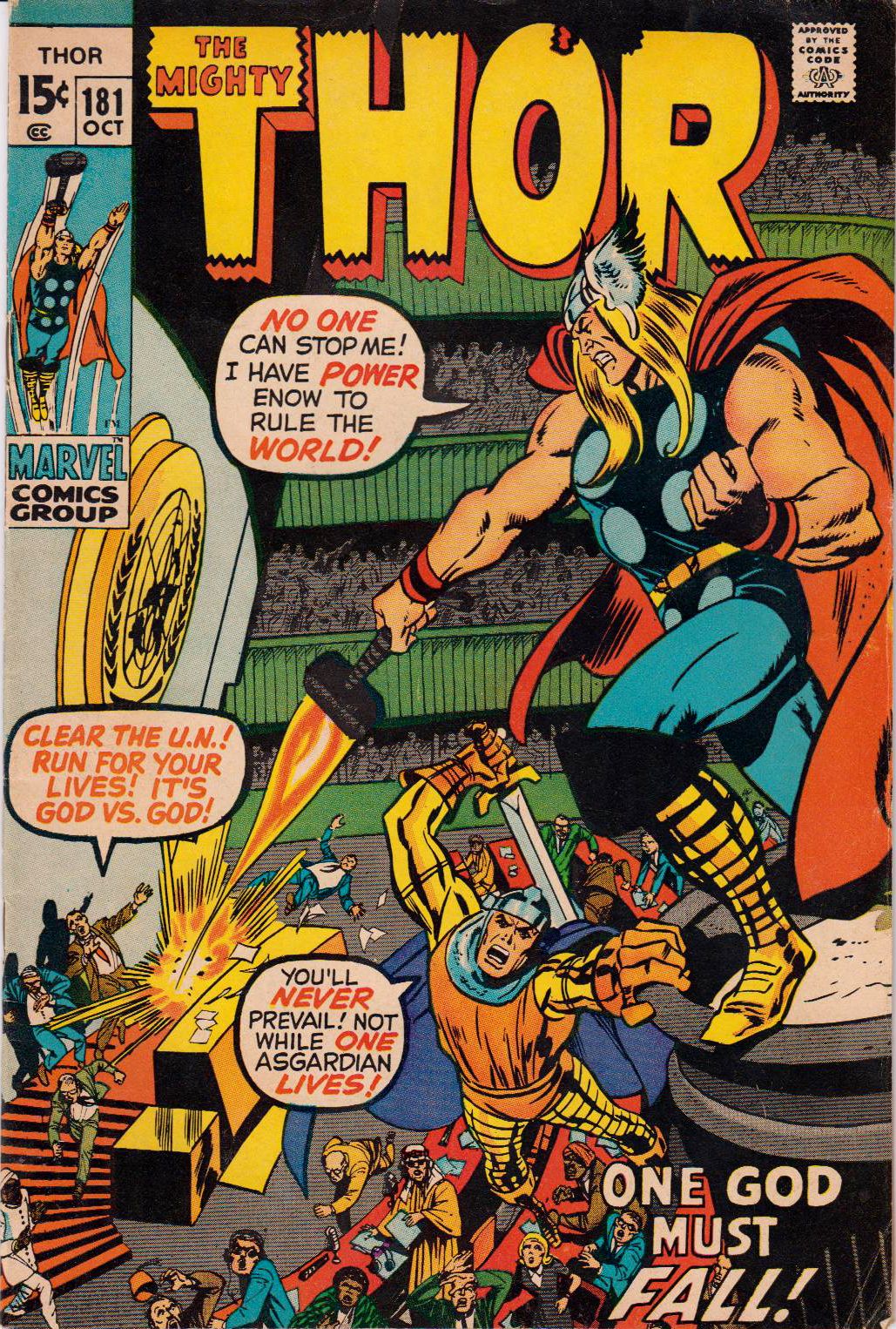 Lot Detail - 1970 The Mighty THOR #177-181 Marvel Comics Fine (MEARS ...