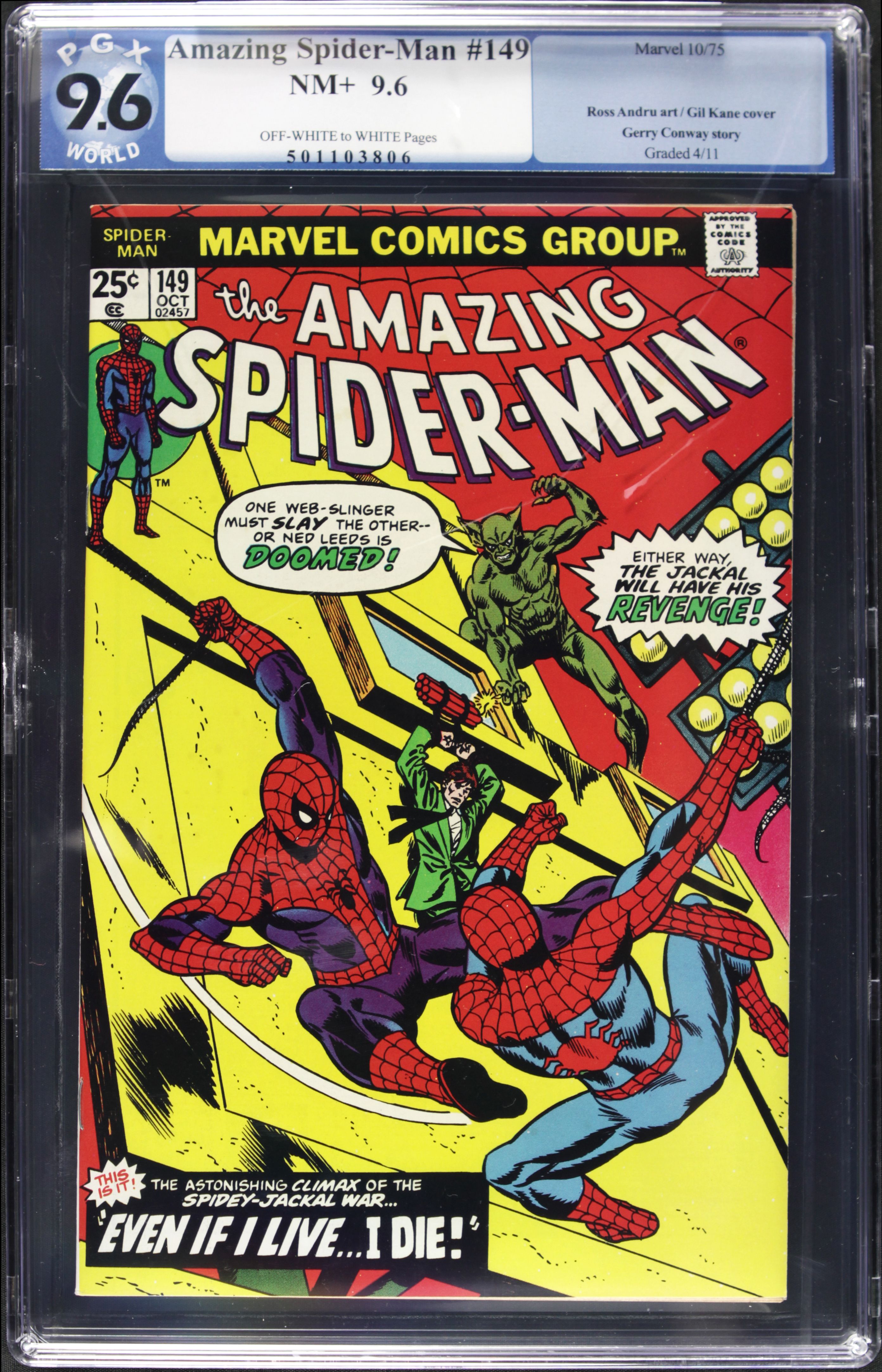 Lot Detail - 1975 the Amazing Spiderman #149 Marvel Comics (PGX 9.6 NM+ ...