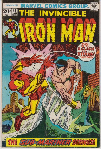 1973-78 The Invincible Iron Man #54-55, 58-107 Marvel Comics (Featuring Gil Kane, Jack Kirby, and Keith Pollard Cover/Art; Bill Everett, Bill Mantlo, Archie Goodwin, and Jim Shooter Stories)