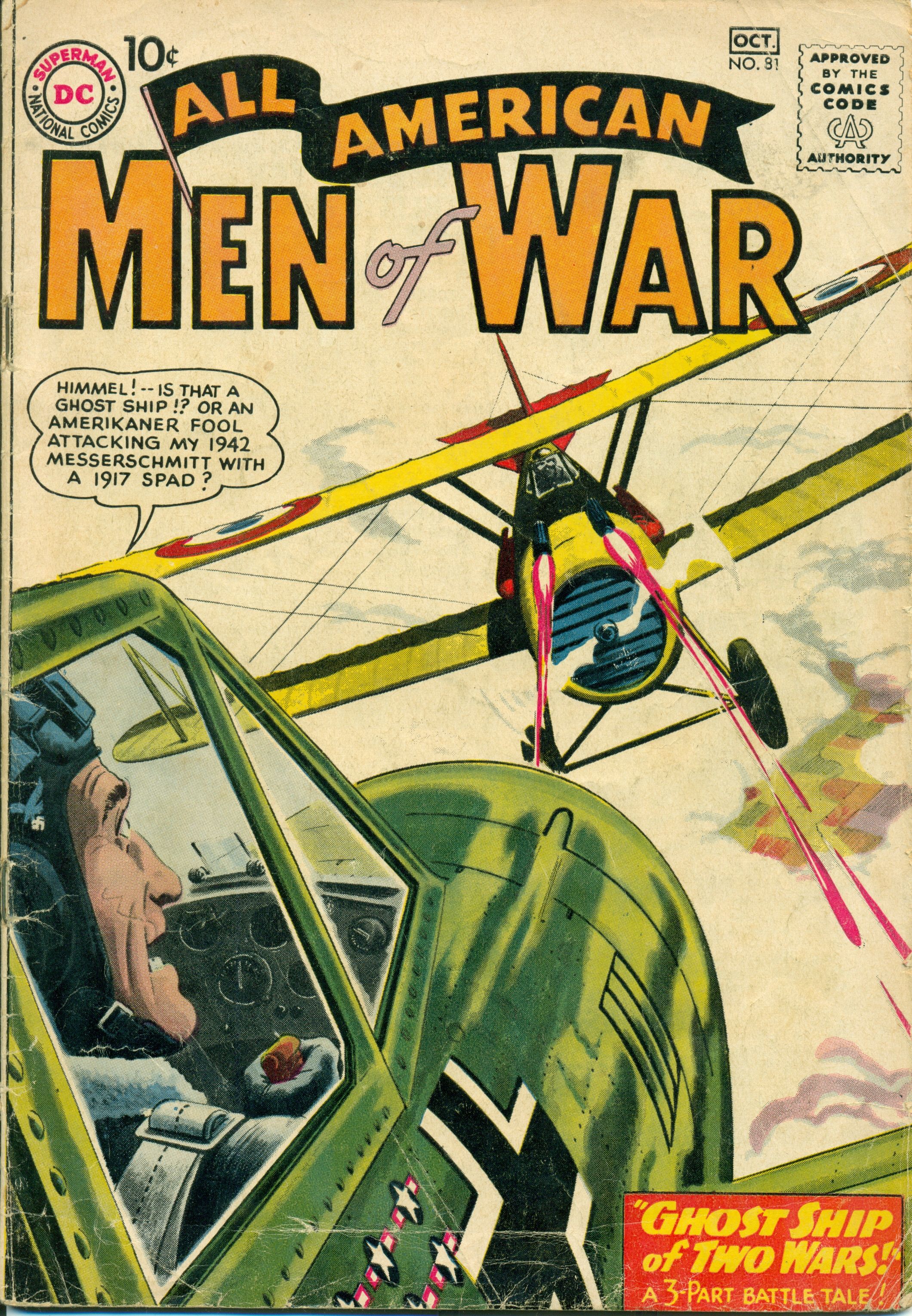 Lot Detail - 1960-61 All American Men of War #80-84 & 86-88 DC Comics ...