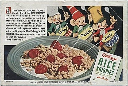 1950s Kelloggs Rice Krispies 3.5"x5.5" Advertising Promotional Card (MEARS Auciton LOA) - Lot of 2