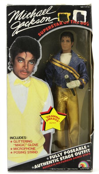 1984 Michael Jackson Fully Poseable 11 1/2" LJN Figure Grammy Awards Outfit (MIB)