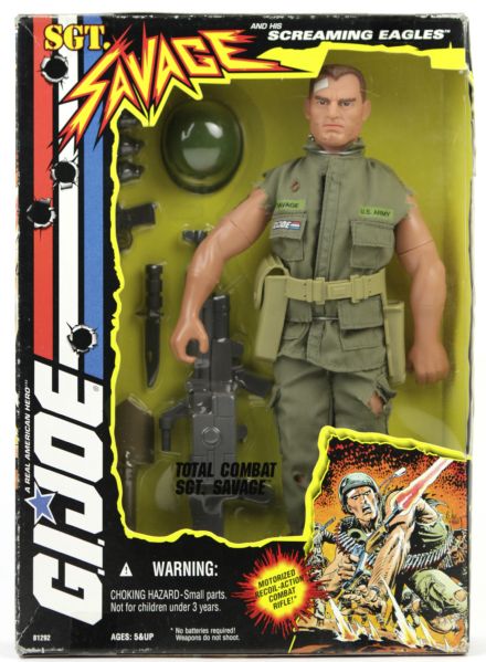 1994 G.I. Joe Total Combat Sgt. Savage 12" Figure (MIB)