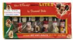 1950s Walt Disney Character Lites w/Seven Figures In Original Box