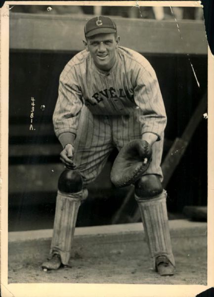 1917 Steve ONeill Cleveland Indians "The Sporting News Collection Archives" Original Photo (Sporting News Collection Hologram/MEARS Photo LOA)