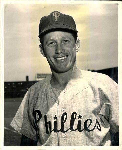 1949-51 circa Mike Goliat Philadelphia Phillies "The Sporting News Collection Archives" Original 8" x 10" Photo (Sporting News Collection Hologram/MEARS Photo LOA)