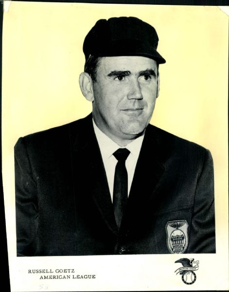 1969 Russell Goetz AL Umpire "The Sporting News Collection Archives" Original 8" x 10" Photo (Sporting News Collection Hologram/MEARS Photo LOA)