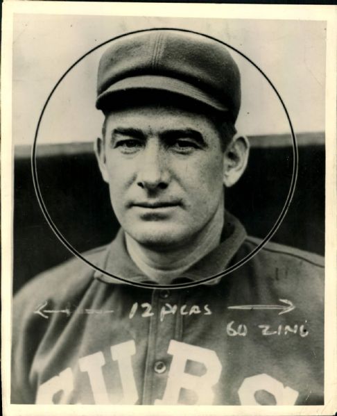 1913 Roger Bresnahan Chicago Cubs "The Sporting News Collection Archives" Original Photo (Sporting News Collection Hologram/MEARS Photo LOA)