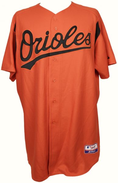 2003-06  Baltimore Orioles #25 Game Worn BP Jersey Attributed to Jay Gibbons/Rafael Palmeiro (MEARS LOA)