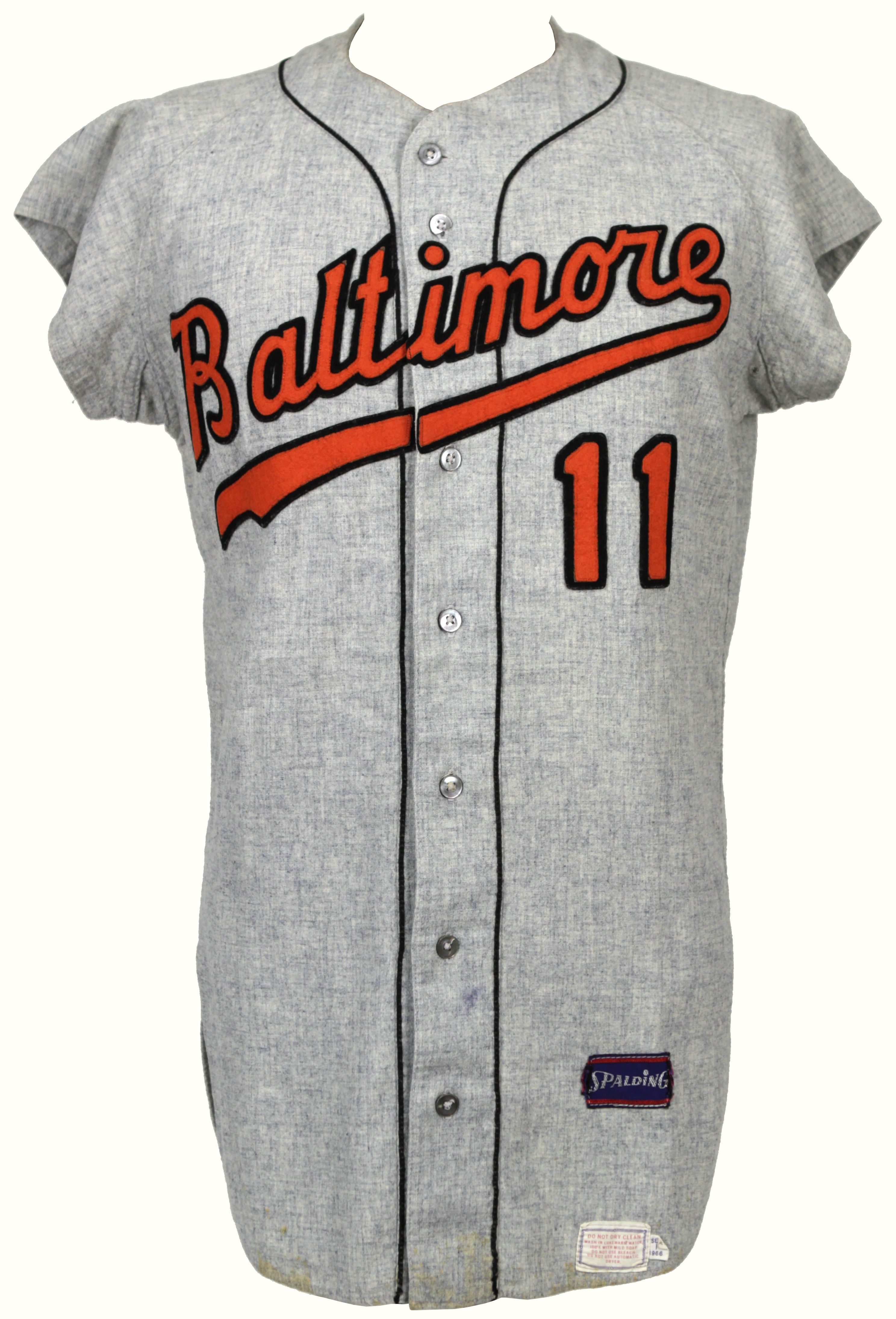 Lot Detail - 1966 Luis Aparacio Baltimore Orioles Game Worn Road Jersey ...