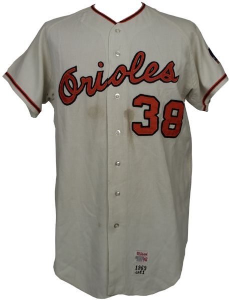 1969 Jesse Jefferson Bluefield Orioles Game Worn Flannel Jersey Handed Down From Orioles & Attributed to Merv Rettenmund (MEARS LOA)