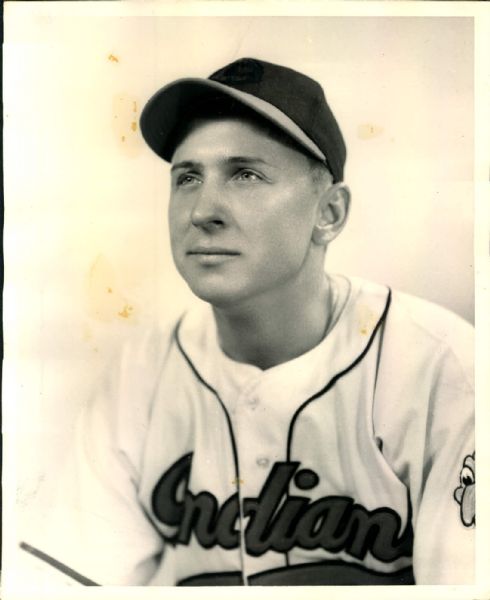 1945-50 Steve Gromek Cleveland Indians "The Sporting News Collection Archives" Original Photos (Sporting News Collection Hologram/MEARS Photo LOA) - Lot of 2