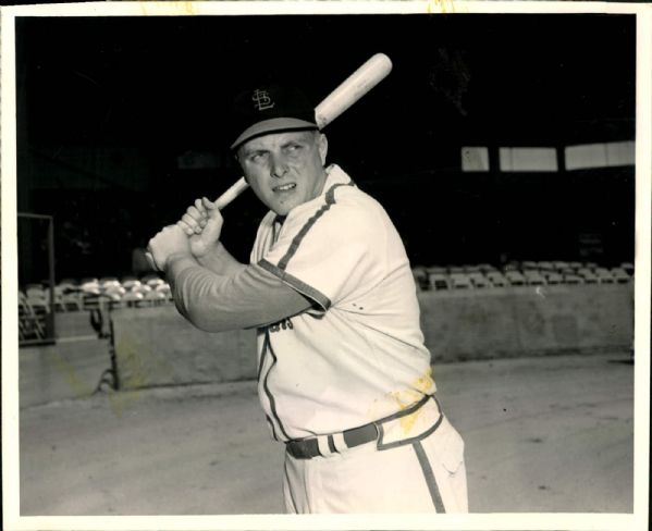 1949-50 circa Steve Bilko St. Louis Cardinals "The Sporting News Collection Archives" Original 8" x 10" Photo (Sporting News Collection Hologram/MEARS Photo LOA)