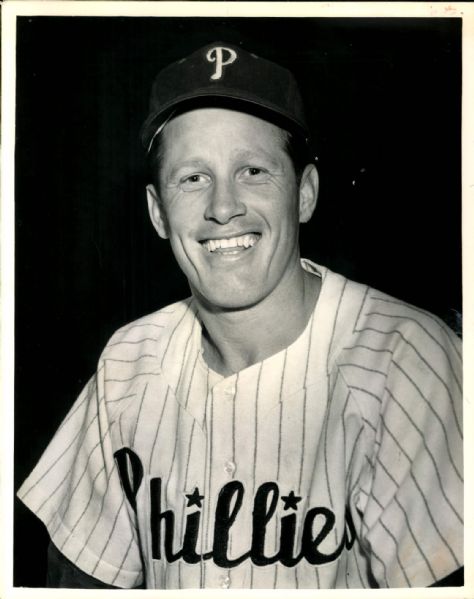 1949-51 circa Mike Goliat Philadelphia Phillies "The Sporting News Collection Archives" Original 8" x 10" Photo (Sporting News Collection Hologram/MEARS Photo LOA)