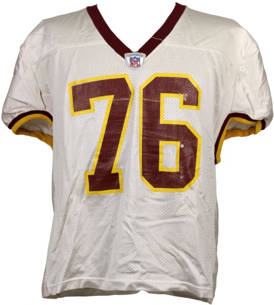 2000s Jon Jansen Washington Redskins Practice Worn Jersey (MEARS Auction LOA)