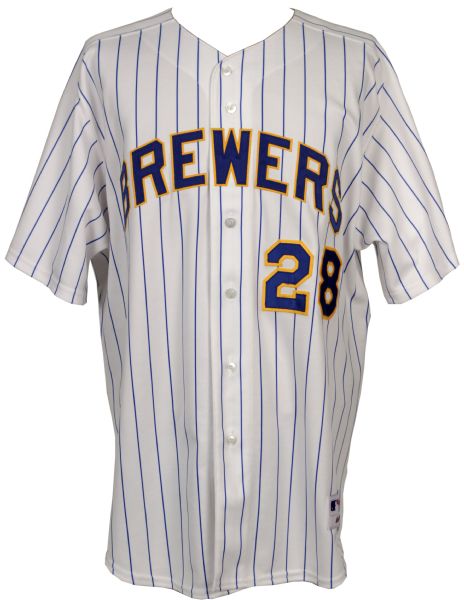 2006 Prince Fielder Milwaukee Brewers Game-Issued Jersey 