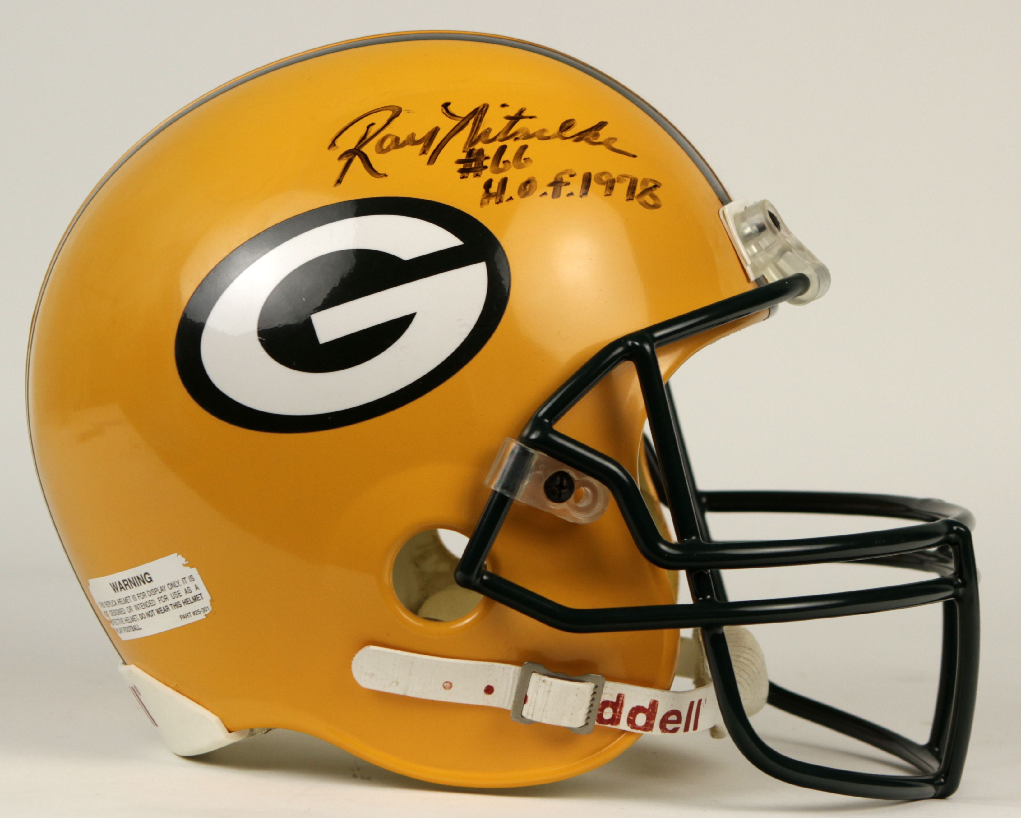 ray nitschke signed football