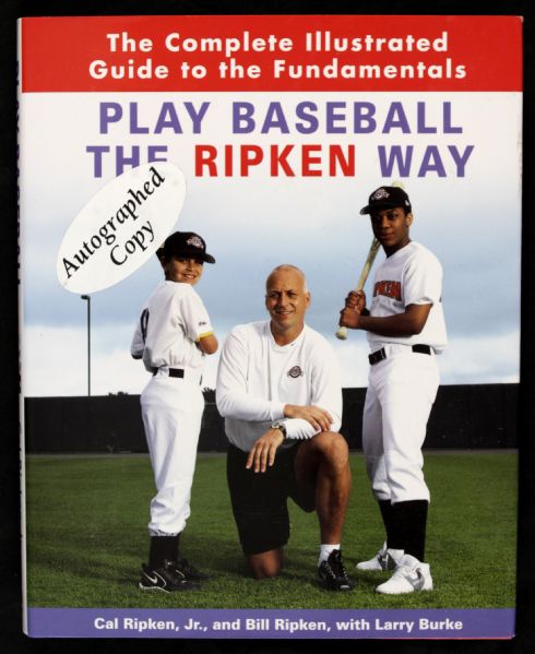 2004 Cal & Billy Ripken Baltimore Orioles Signed Play Baseball The Ripken Way Hardcover Book - JSA 