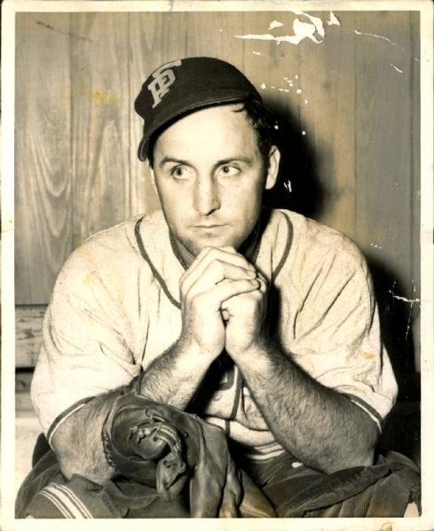 1941 Chester Covington Fort Pierce Bombers FECL "The Sporting News Collection Archives" Original Photo (Sporting News Collection Hologram/MEARS Photo LOA)