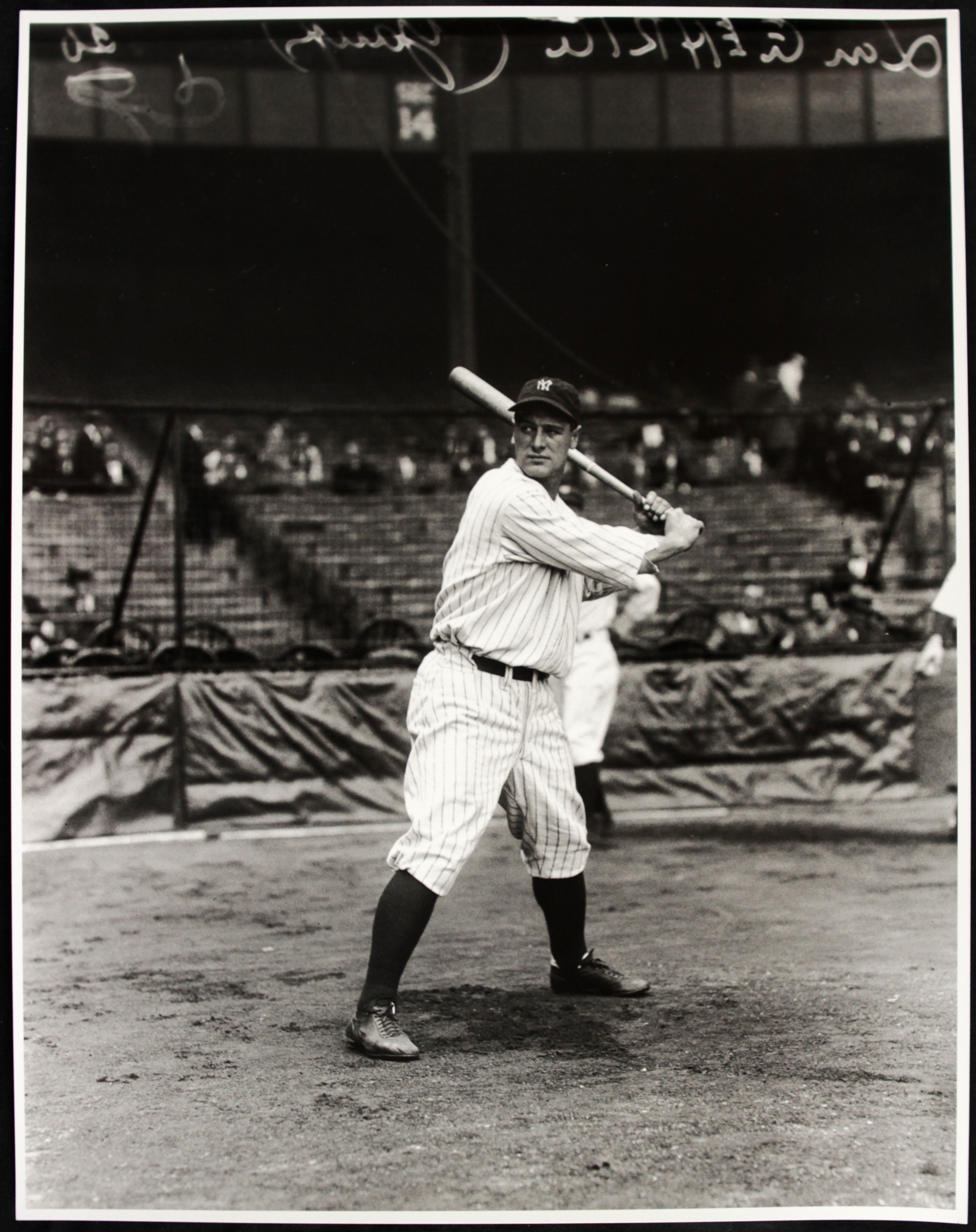 Lot Detail 1920s Lou Gehrig New York Yankees Tsn Archives Charles Conlon Original 11 X 14