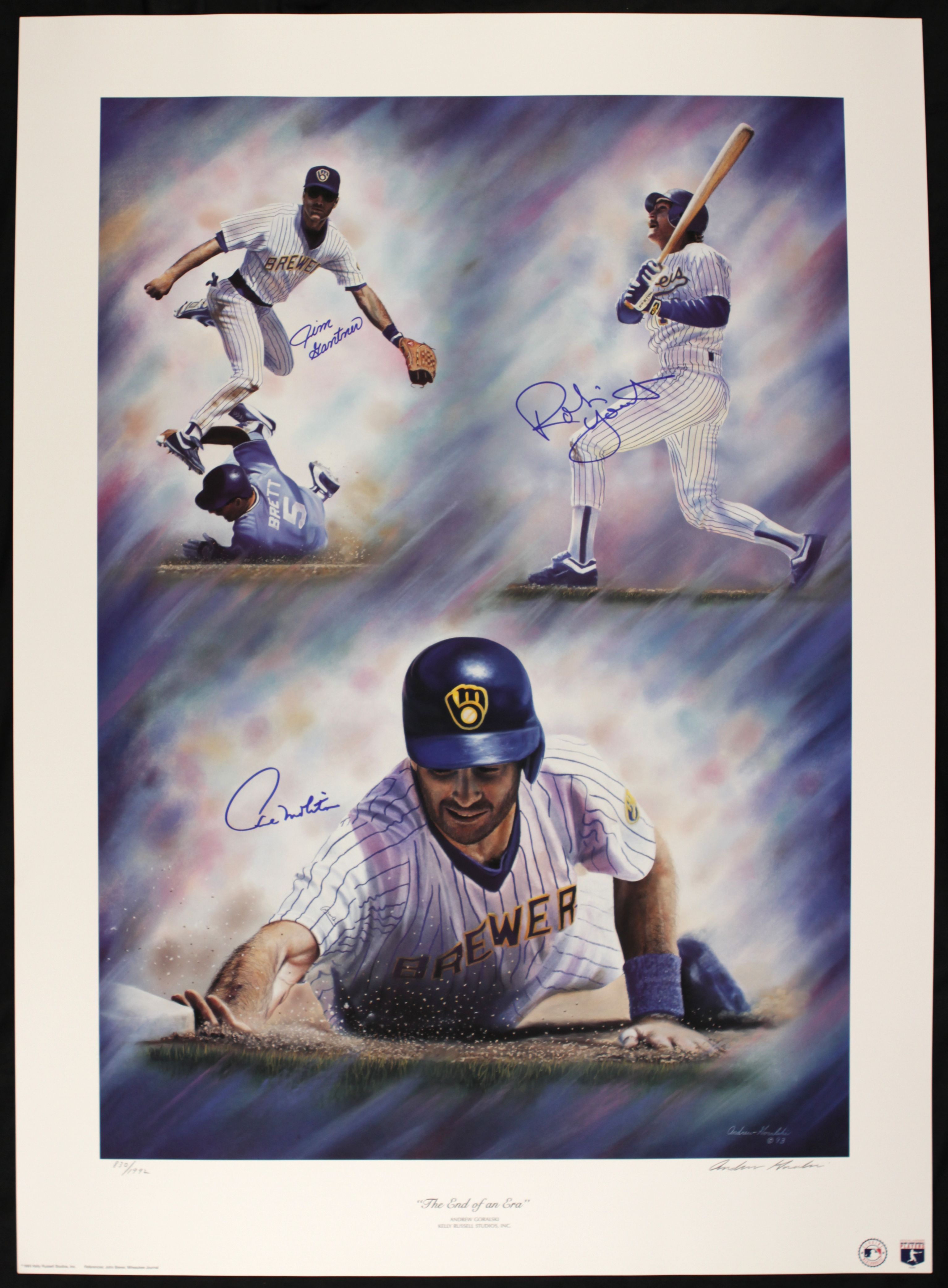 Lot Detail - 1993 Robin Yount Paul Molitor Jim Ganter The End of