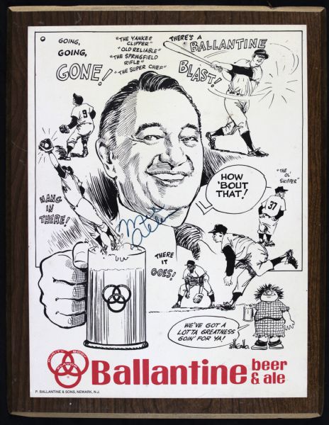 Mel Allen Ballantine Beer Ad - JSA