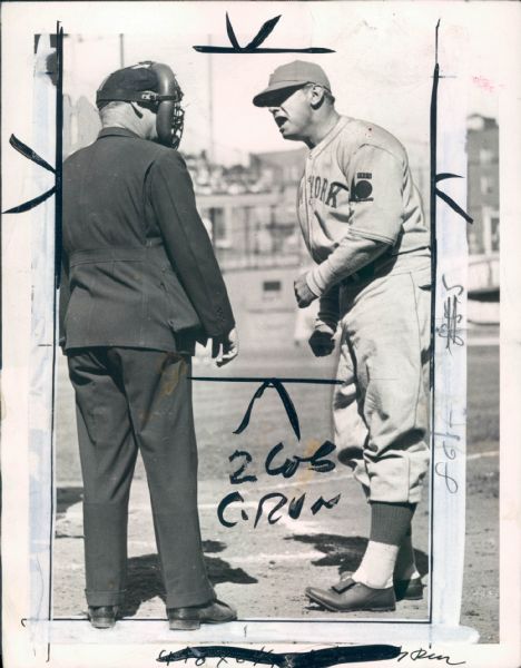 1933-38 Bill Terry New York Giants "The Sporting News Collection Archives" Original Photos (Sporting News Collection Hologram/MEARS Photo LOA) - Lot of 3