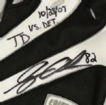 2007 Greg Olsen Chicago Bears Game Worn Signed Receiver Gloves Oct. 28 vs. Lions From Second Career TD Game - (MEARS Auction LOA  & JSA)