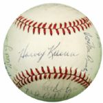 1982 Milwaukee Brewers Team Signed OAL (MacPhail) Baseball World Series Team w/ 25 Sigs. - JSA 