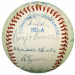 1982 Milwaukee Brewers Team Signed OAL (MacPhail) Baseball World Series Team w/ 25 Sigs. - JSA 