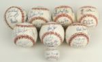 1997-2005 Milwaukee Brewers Team Signed Offical OAL or ONL Baseball - Lot of 7 - (MEARS Auction LOA)
