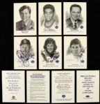 1995 Wisconsin Hall of Fame Signed Cards of Robin Yount Bonnie Blair & Dan Jansen - Complete Set