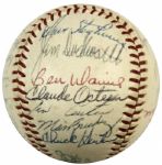 1963 Washington Senators Team Signed OAL (Cronin) Baseball - 29 Sigs. w Gil Hodges Sweet Spot - JSA 