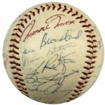 1963 Washington Senators Team Signed OAL (Cronin) Baseball - 29 Sigs. w Gil Hodges Sweet Spot - JSA 
