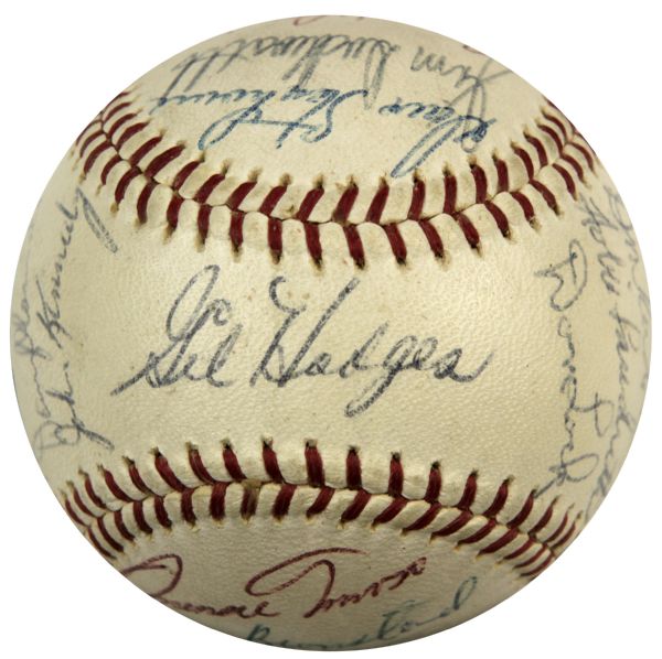 1963 Washington Senators Team Signed OAL (Cronin) Baseball - 29 Sigs. w Gil Hodges Sweet Spot - JSA 