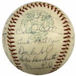 1963 Washington Senators Team Signed OAL (Cronin) Baseball - 29 Sigs. w Gil Hodges Sweet Spot - JSA 