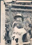 1974 Hank Aaron Atlanta Braves "The Sporting News Collection Archives" Original 7" x 10" Photo (Sporting News Collection Hologram/MEARS Photo LOA)