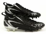 2007 Devin Hester Chicago Bears Game Worn Signed Cleats "GU 07" w/ Photo From Signing (MEARS Auction LOA & JSA)