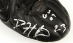 2007 Devin Hester Chicago Bears Game Worn Signed Cleats GU 07 w/ Photo From Signing (MEARS Auction LOA & JSA)