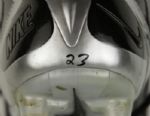 2007 Devin Hester Chicago Bears Game Worn Signed Cleats GU 07 w/ Photo From Signing (MEARS Auction LOA & JSA)