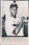 1947-62 Larry Doby Cleveland Indians "The Sporting News Collection Archives" Original Photos (Sporting News Collection Hologram/MEARS Photo LOA) - Lot of 5