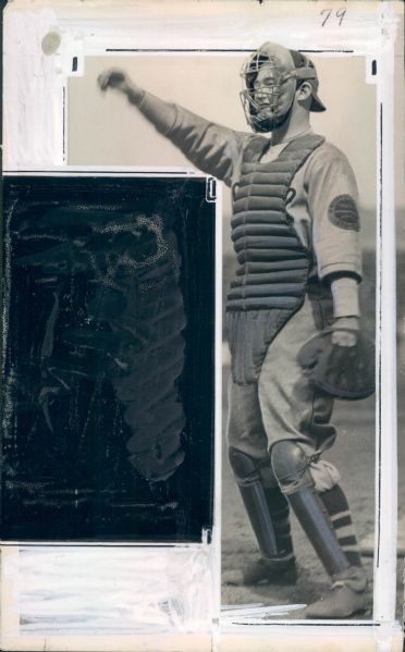 1930-72 Gabby Hartnett Chicago Cubs "The Sporting News Collection Archives" Original Photos (Sporting News Collection Hologram/MEARS Photo LOA) - Lot of 7