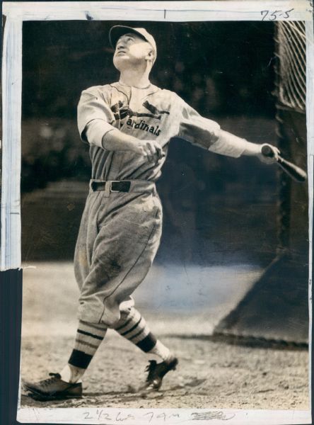 1935-57 Frankie Frisch St. Louis Cardinals "The Sporting News Collection Archives" Original Photos (Sporting News Collection Hologram/MEARS Photo LOA) - Lot of 7