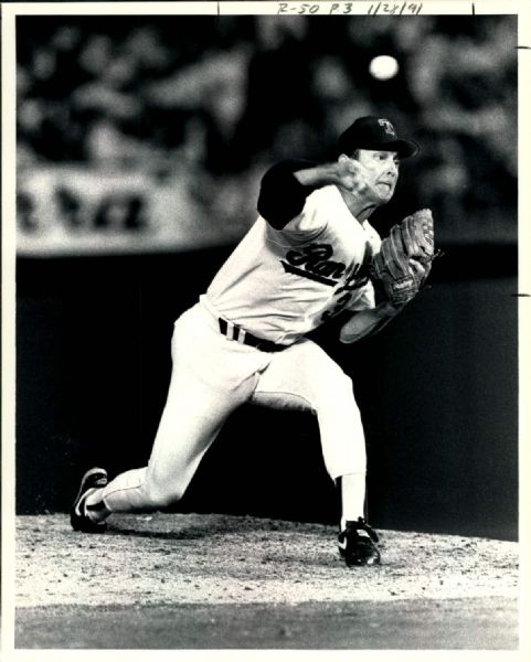 1990 Nolan Ryan Texas Rangers "The Sporting News Collection Archives" Original Photo (Sporting News Collection Hologram/MEARS Photo LOA) - Lot of 19