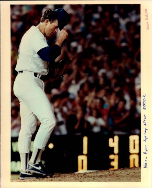 1989-93 Nolan Ryan Texas Rangers "The Sporting News Collection Archives" Original Photos (Sporting News Collection Hologram/MEARS Photo LOA) - Lot of 14